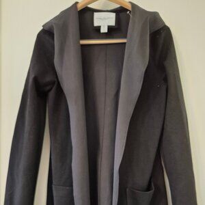 Womens M Oversized Hooded Cardigan Butter Soft Layering Dark Academia Old Money